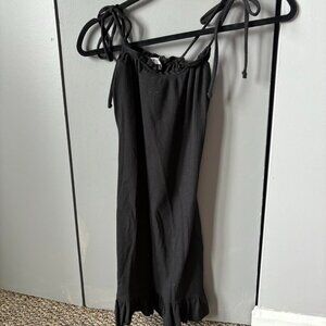 Blue blush black mini dress size s